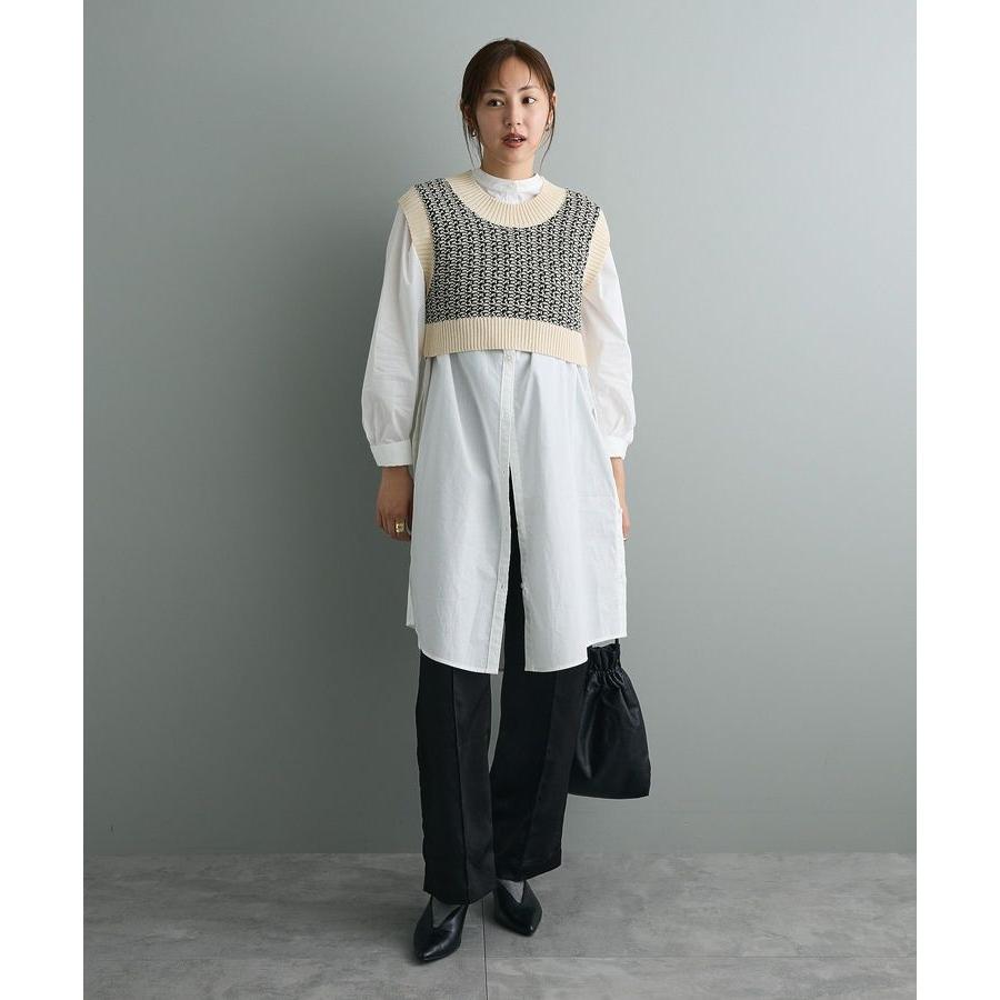 ジャガードショートニットベスト - 画像 (8)