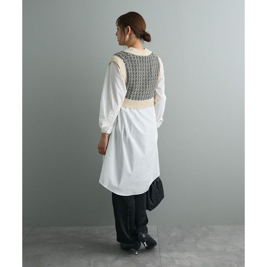 ジャガードショートニットベスト - 画像 (9)