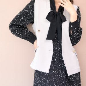 MISCH MASCH ベスト ジレ 2024秋冬新作ウーリッシュベスト/MM438505 レディース