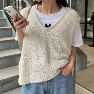 CIAOPANIC TYPY 「CIAOPANIC TYPY」 ニットベスト ONE SIZE オフホワイト レディース