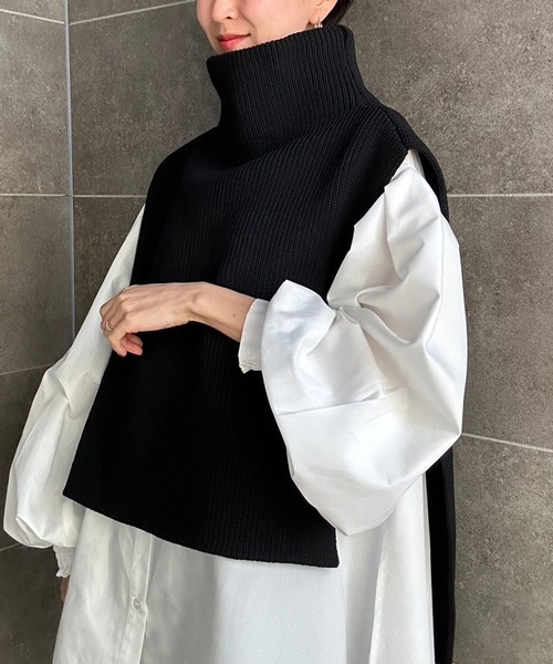 Bonjour Sagan 「Bonjour Sagan」 ニットベスト FREE ブラック レディース - 画像 (4)