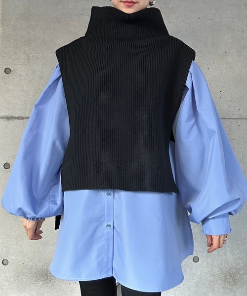 Bonjour Sagan 「Bonjour Sagan」 ニットベスト FREE ブラック レディース - 画像 (6)