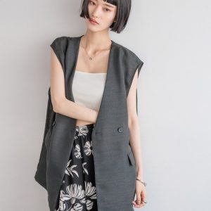 LOWRYS FARM 「LOWRYS FARM」 ベスト FREE チャコールグレー レディース