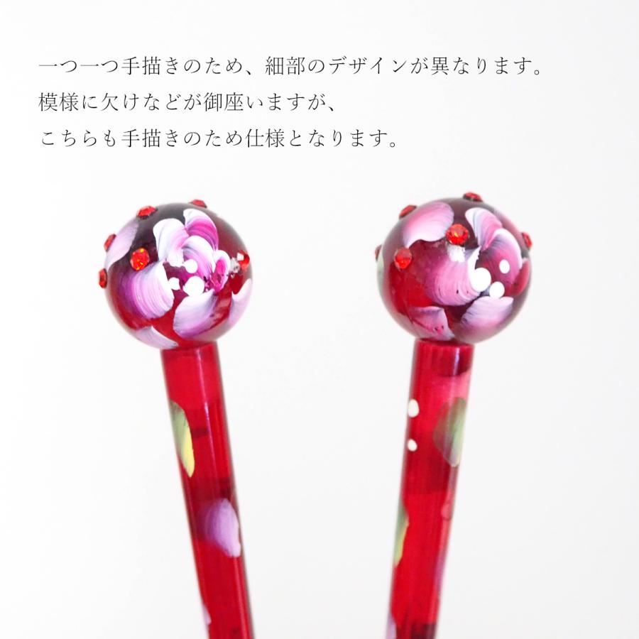 玉かんざし 簪 一本挿し 一本足 髪飾り 普段使い カジュアル ヘアアクセサリー - 画像 (3)