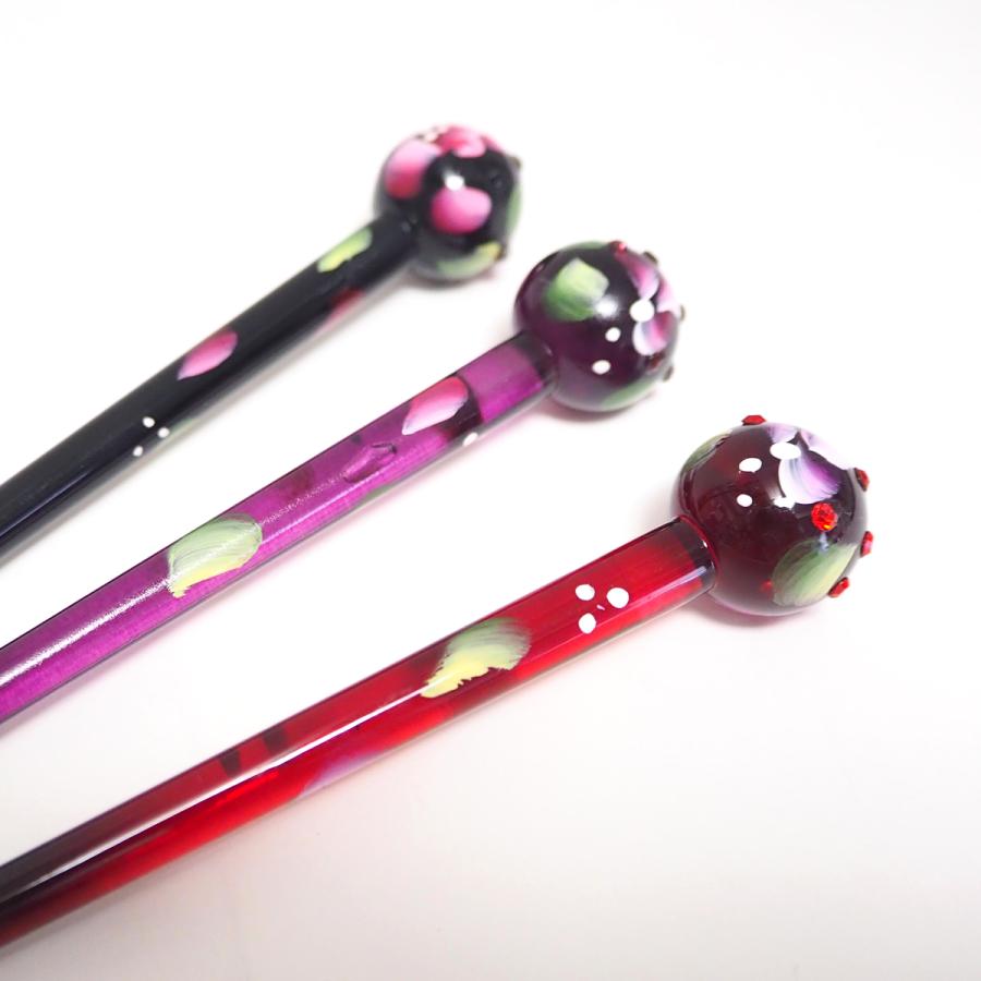 玉かんざし 簪 一本挿し 一本足 髪飾り 普段使い カジュアル ヘアアクセサリー - 画像 (6)