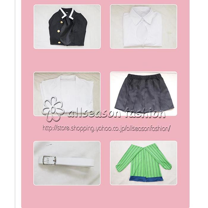 子供服 鬼滅の刃 風 甘露寺 蜜璃 ウィッグ 下駄 道具 子供コスプレ衣装 鬼殺隊 隊服 着物 和服 コミケ 子供向け 文化祭 ハロウイーン パーティー アニメ - 画像 (3)