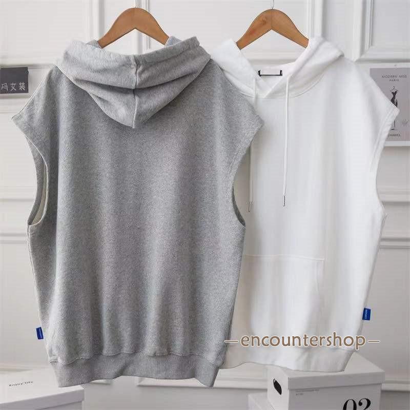 【大特価】レディース フード付き ジレ ノースリーブ 春 夏春コーデ 薄手 涼しい ジャケット きれいめ ス 羽織り おしゃれ - 画像 (6)