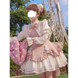 ロリータ　メルヘン　ワンピース　リボン　2way 2color