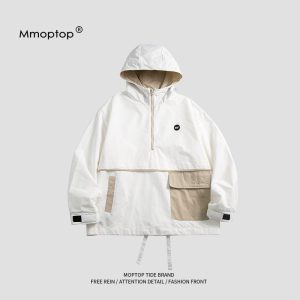 3color トップス 男女兼用 メンズ 配色 ブラック ホワイト カーキブラウン