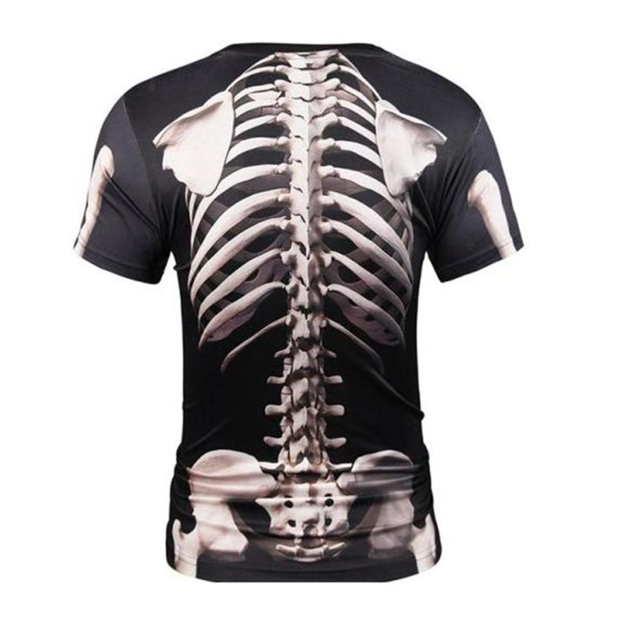 骸骨 Tシャツ コスプレ 衣装 ハロウィン おもしろ 骨 スケルトン メンズ レディース コスチューム パーティー グッズ - 画像 (5)