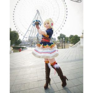 絢瀬 絵里 コスプレ衣装 ラブライブ love live スクフェス UR 12月 雪山編 コスプレ靴
