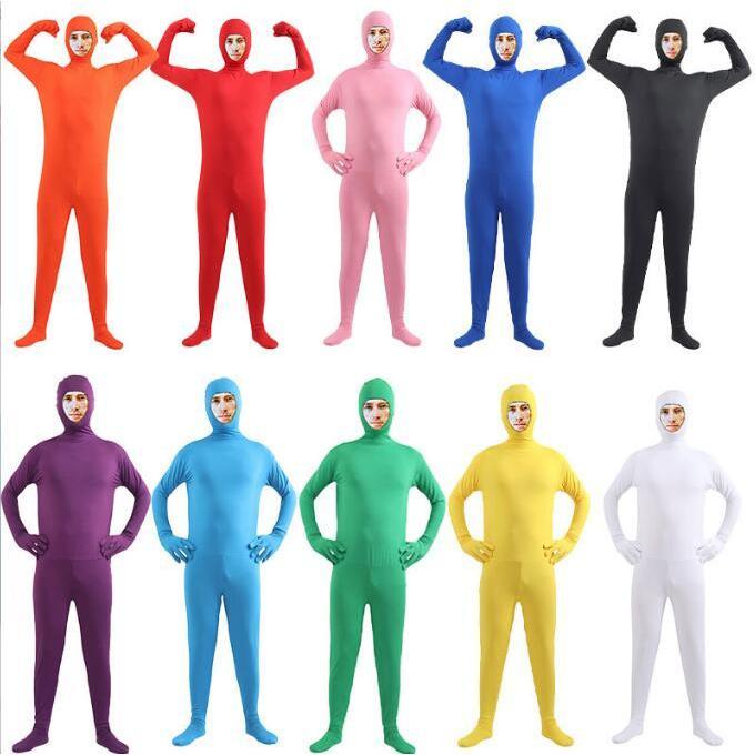 全身タイツ ゼンタイ コスプレ衣装 セクシー コスチューム 子供/大人 ボディスーツ オーバーオール 長袖 仮装 余興 イベント ハロウィンコスプレ衣装 タイト 12