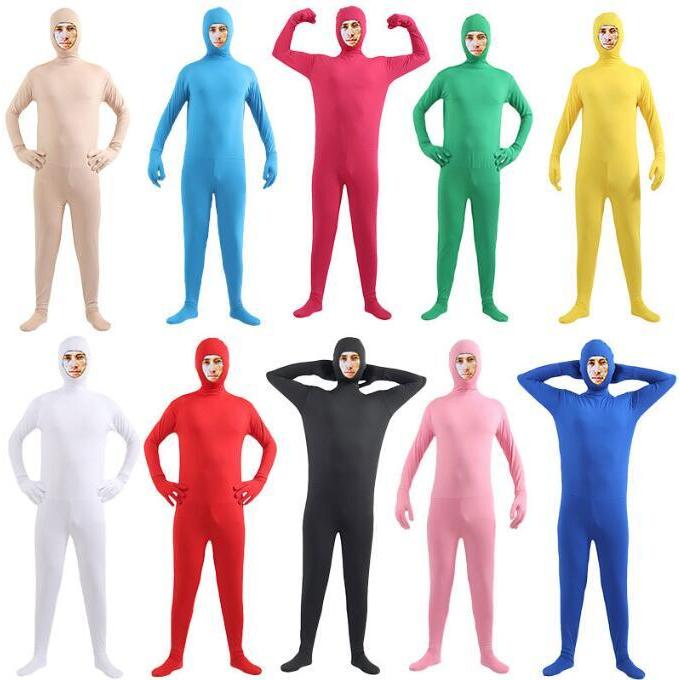 全身タイツ ゼンタイ コスプレ衣装 セクシー コスチューム 子供/大人 ボディスーツ オーバーオール 長袖 仮装 余興 イベント ハロウィンコスプレ衣装 タイト 12 - 画像 (2)