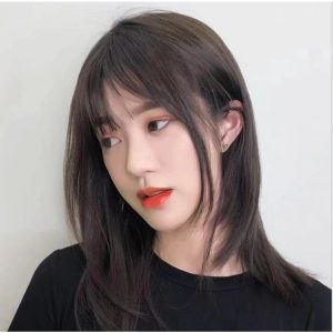 ネット 付き セミロング ウィッグ  ストレート 耐熱