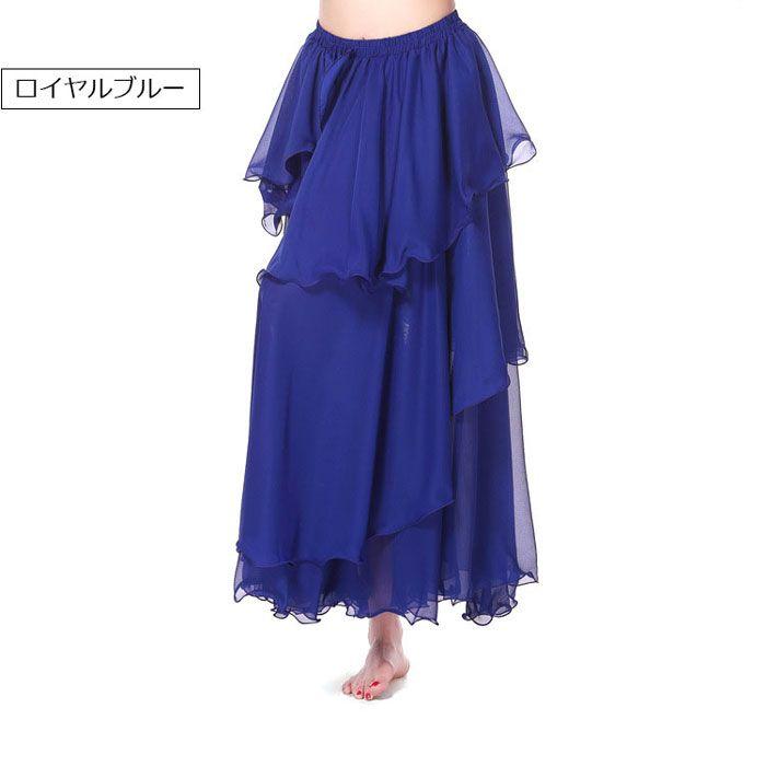 ベリーダンス セットアップ 衣装 ダンス衣装 レディース ダンス レッスン着 レッスンウェア 練習着 シフォン スパンコール ブラトップとスカート - 画像 (6)