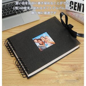 アルバム  粘着式 a4 写真 簡単 収納 色褪せない 思い出 記録 保存 保管 おしゃれ クラフトペーパー L判 手作り 大人気 流行り DIY デザイン自由 高