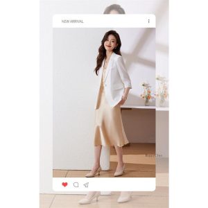 ジャケット テーラードジャケット エレガント 30代40代 きれいめ 春夏 七分袖 スーツジャケット 事務服 レディース 女性 通勤アウター ビジネス カジュアル スー