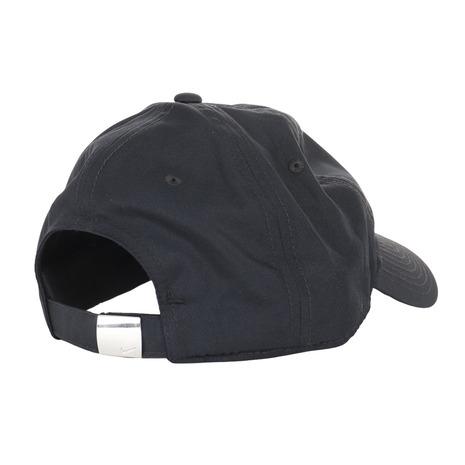 NIKE ナイキ(NIKE)(メンズ、レディース)ドライフィット クラブ CB MT スウッシュ キャップ FB5372-010 帽子 吸汗速乾 黒 - 画像 (2)