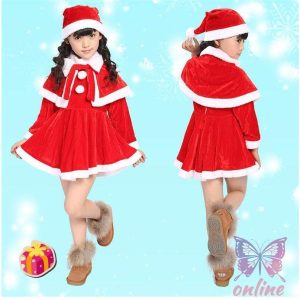 激安 子供用 ベビー用 クリスマス衣装 サンタクロース クリスマス コスプレ 赤ちゃん コスチューム キッズ 仮装 変身 女の子 男の子 イベント