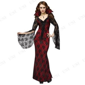 コスプレ 仮装 衣装 ハロウィン コスチューム 大人用 パーティーグッズ 余興 ヴァンパイア ドラキュラ 女性用 バンパイアレス L