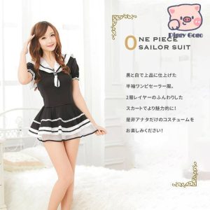 女子高生 制服  ＜ワンピセーラー服＞ コスチューム かわいい キュート 清楚 ワンピース 仮装 パーティー レディース