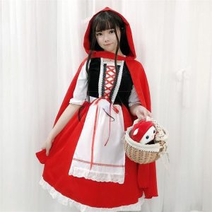 バレンタイン ハロウィン  赤ずきん コスプレ 衣装 あかずきん コスチューム 赤頭巾 大人赤ずきん クリスマス 文化祭 お化け屋敷
