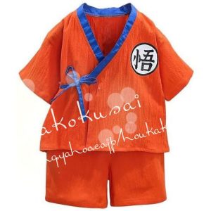 子供服 ドラゴンボール 半袖 Tシャツ セット 孫悟空 上下セットです 悟文字 武道着 夏服 綿 薄手 男女兼用 ホーム服 コスチューム 吸汗速乾 部屋着 寝巻き