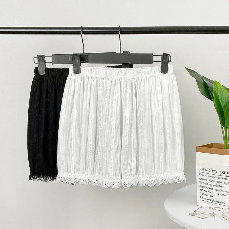 送料無料 ペチパンツ ロリータ レース インナーパンツ 薄い カボチャパンツ 見せパンツ レディース 可愛い ホワイトブラック ペチコート コスチューム 楽天海