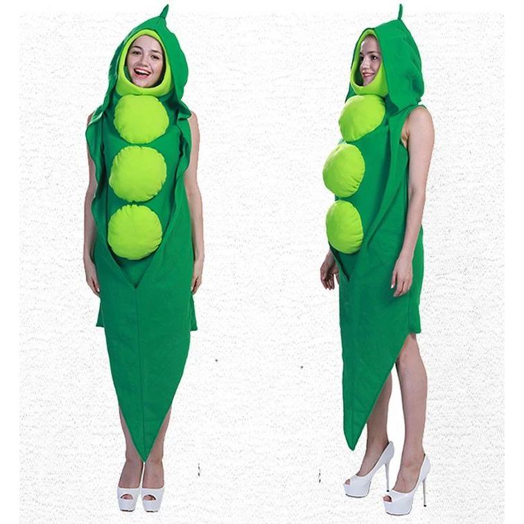 送料無料 ハロウィン さやえんどう コスプレ エンドウ豆 野菜 男性用/女性用 食べ物コスプレ 仮装 変装 演出服 学園祭 文化祭 演劇 イベント 人気 個性的 楽天海 - 画像 (2)