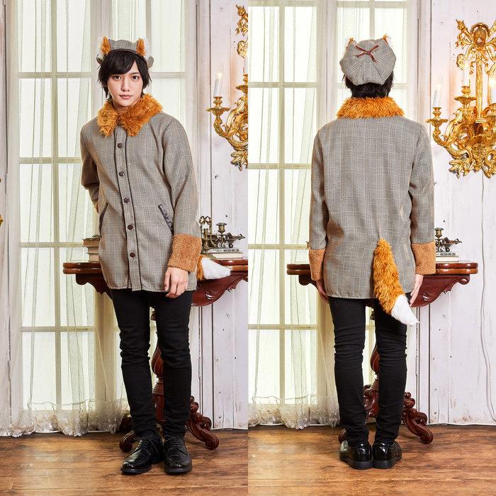 clearstone ハロウィン 2023 HW-23 ファングル きつね探偵シャツ ユニセックス 仮装 衣装 コス - 画像 (3)