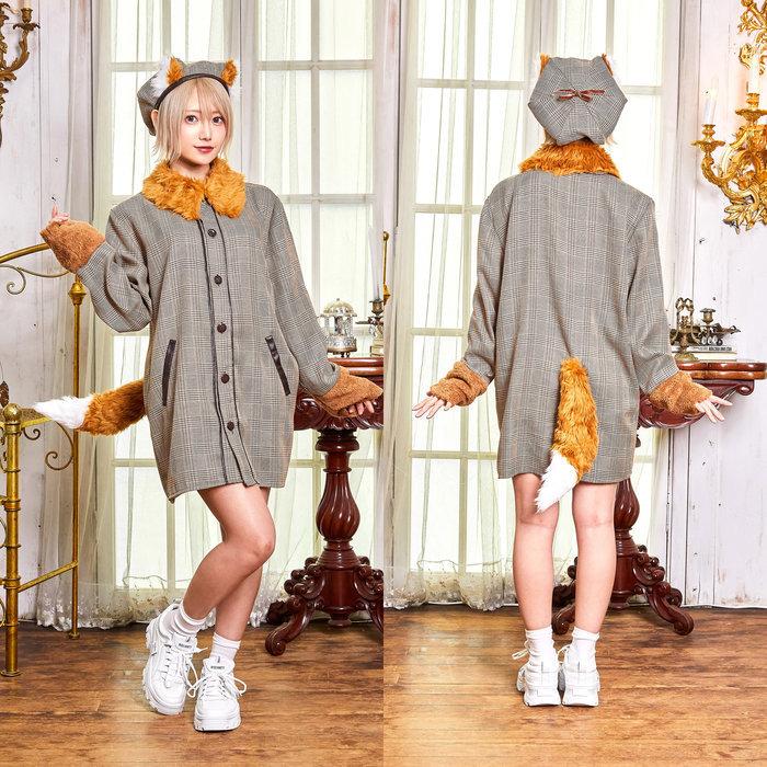 clearstone ハロウィン 2023 HW-23 ファングル きつね探偵シャツ ユニセックス 仮装 衣装 コス - 画像 (4)