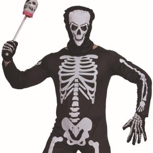 怖いハロウィン衣装 大人 のためのスケルトンボーンhorror zombieファンシー変装女性男性カーニバルパーティー